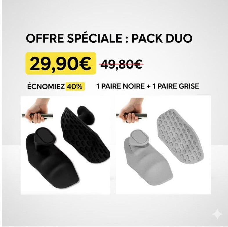 IronGrip™ - Pads de Musculation Anti-Dérapants (Protection Paume)